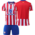 Miniatyrbillede 5 af 10: 2024-2025 Atletico Madrid hjemmebane fodbolduniform nr. 7 Griezmann trøjesæt sokker og beskyttelsesudstyr til mænd{HONGDE} NO.7  socks + protective gear #18