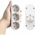 Miniatyrbild 3 av 5: Uttag, grenuttag med 3 uttag, (3500W/16A)