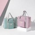 Miniatyrbillede 3 af 5: Foldbar rejsetaske Tote taske Håndbagage (Pink)