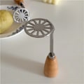 Miniatyrbilde 5 av 6: 2 x tr?handtag masher f?rtjockad rostfritt st?l k?ksredskap