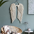 Miniatyrbillede 4 af 4: Englevinger Vævet Vægophæng Boho Kreativ Dekorativ Kvast