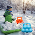 Miniatyrbillede 4 af 5: 3-pak sneboldmaskine udendørs vinter snelegetøj (orange, blå, grøn)