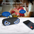 Miniatyrbilde 4 av 5: Trådløs Bluetooth 5.0-høyttaler med dyp bass LED-lys svart