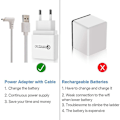 Miniatyrbilde 4 av 5: Vanntett 9m ladekabel med strømadapter for Arlo Pro 2/pro/go/light kamera Arlo kameratilbehør Hurtiglader (EU, Hvit)