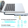 Pikkukuva 4 / 5: USB C HUB, moniporttinen C-sovitin MacBook Pro- ja Air-lisävarusteisiin