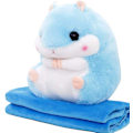 Miniatyrbild 1 av 5: Gosedjur Hamster med filt 19,7 tum Blå