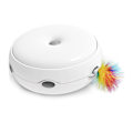 Miniatyrbillede 2 af 7: Kattefjer pladespiller interaktivt smart elektrisk kattepladespiller legetøj med lys og lyd til kat killing