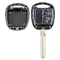Miniatyrbillede 4 af 4: Smart bilnøgle med fjernbetjening, 2 knapper, 4c chip, bilnøgle fob, passer kompatibel med 2001-2007 304mhz-WELLNGS[HONGDE]