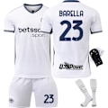 Pikkukuva 4 / 10: 2024-2025 Inter Milan vierasjalkapallopuku nro 9 Thuram lasten pelipaita miesten ja naisten puku{HONGDE} Size 9 socks #28