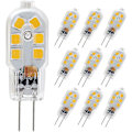 Miniatyrbillede 1 af 7: 10 stk. LED-pære G4, 20W halogenpære-erstatning, 2W G4 dobbelt fodbase, 12V dagslys 6000 K