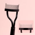 Miniatyrbillede 5 af 5: Øjenvippekam Øjenvippeseparator Mascara Applikator Øjenvippedefinerer med kamdæksel Buede kosmetiske børster Værktøj Sort (1 stk)