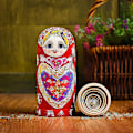 Miniatyrbillede 2 af 3: 10 Lag / Sæt Matryoshka Træ Russisk Nesting Dukke Skrivebordsindretning Børn Julegaver