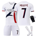Miniatyrbild 3 av 10: 2024-2025 Paris tröja nr 7 Mbappe nr 19 Li Gangren nr 10 Dembele nr 9 Ramos fotbollsuniform set för barn {HONGDE} Size 10 socks Size M