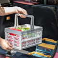 Miniatyrbild 2 av 5: Fällbar förvaringslåda, hopfällbar plastkasse, vit