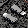 Pikkukuva 4 / 5: Usb C - OTG-salama-adapteri tukee datansiirtoa, yhdistää laturin, liitinjohdon muuntimen langattoman mikrofonin sovittimen - musta