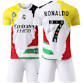 Miniatyrbild 1 av 3: Värmepräglad Signature Edition! 2025-2026 Real Madrid minnesutgåva C Ronaldo nr 7 retro fotbollsuniform barn vuxen jerseyversion C Ronaldo home number 7 Size M