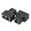 Pikkukuva 2 / 4: 1 - 2 LAN Ethernet -verkkokaapeli RJ45 -jakajaplugisovitin [HONGDE]