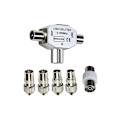 Miniatyrbilde 1 av 5: T-formet antenne splitter - 2-veis antenne splitter - 2 DVB-T/BK kontakter
