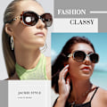 Miniatyrbillede 2 af 4: Solbriller Damer Polariserede Oversize Trendy Solbriller Mode Damer Shades S85{HONGDE}