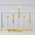Miniatyrbilde 3 av 5: Lysestake, Gylden Enkelt Hode Smijern Lysestake #1