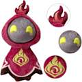 Pikkukuva 2 / 6: 11,8 tuuman Genshin-pehmolelu Abyss Mage -pehmolelut (punainen)