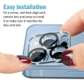 Miniatyrbillede 7 af 8: iPhone 13 Pro Max etui Stødabsorberende kortholder mobilcover + linse Sort iPhone 13 Pro Max + 2 linser
