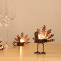 Miniatyrbillede 3 af 7: 6 stk. Metal Kalkun Tealight Lysestageholdere