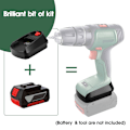 Miniatyrbild 2 av 3: BOSB18C - Adapter för användning av BOSCH B-batterier med PSR i C-batteriverktyg