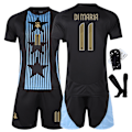 Miniatyrbillede 3 af 10: 2024-2025 Argentina fodbolduniform nr. 10 Messi nr. 11 Di Maria America's Cup træningsdragt Jersey sæt{HONGDE} Size 11 socks #16