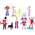Miniatyrbillede 1 af 7: 10 Fantastiske Digitale Cirkus Figurer Sæt, Pomni Jax Model Legetøj Til Børn Gaver, De Fantastiske Digitale Cirkus Samleobjekter Anime Figurer 10pcs-c