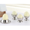 Miniatyrbilde 2 av 5: 2 stk. rustfritt stål eggkoppsett, stabelbart, rustfritt
