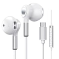 Pikkukuva 1 / 9: USB-C Kuulokkeet Samsung Galaxy S22 Ultra S21 FE S20 A53:lle, USB-C Kuulokkeet Mikrofonilla, In-ear Kuulokkeet Kaapelilla, USB Type C Kuulokkeet