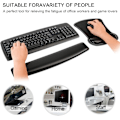 Miniatyrbillede 8 af 8: Keyboard Håndledsstøtte og Mus Håndledsstøtte Mussemåtte Sæt, Robust, Komfortabel, Letvægts til Nem Skrivning (Sort)