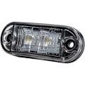 Miniatyrbillede 1 af 5: 8 stk. LED sidemarkeringslys Positionslys Forreste Bageste Sidelampe 12V 24V Universal til Trailer Lastbil Campingvogn Van Bus Traktor, Hvid, 12v