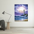 Miniatyrbillede 2 af 5: 30 x 40 cm, Fyr Diamond Painting Broderi Diamant