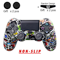 Pikkukuva 1 / 5: DATA FROG Liukumaton suojakalvo PlayStation 4 PS4 -ohjaimelle Pehmeä silikonikuori PS4:lle Joystick-tarvikkeet