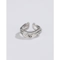 Miniatyrbillede 2 af 4: Uregelmæssig ring med åbning, pegefinger ring