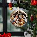Miniatyrbild 7 av 8: Akryl julkrubba hängande prydnad 1