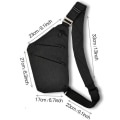 Miniatyrbilde 6 av 6: Antivtheft vanntett crossbody skulderbag