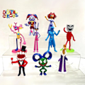 Miniatyrbild 6 av 7: 10 The Amazing Digital Circus Figures Set, Pomni Jax Modellleksaker för Barnpresenter, The Amazing Digital Circus Samlarobjekt Animefigurer 10pcs-a