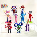 Miniatyrbilde 6 av 7: 7 Fantastiske digitale sirkusfigurer, Pomni Jax modellleker for barn, The Amazing Digital Circus samleobjekter animefigurer 7pcs