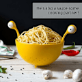 Miniatyrbillede 3 af 5: Sih til afdrypning af pasta (gul)