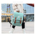 Miniatyrbilde 4 av 5: Retro Laptop Ryggsekk College Bag Herre 15,6 Tommer (Svart)