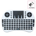 Miniatyrbillede 1 af 5: CQBB Mini 2.4GHz Multimedia Bærbar Trådløs Håndholdt Mini Tastatur med Touchpad Mus-i8 Baggrundsbelysning (Lithium Batteri) Hvid