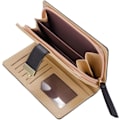 Miniatyrbillede 4 af 4: Kvindernes lange store kapacitet hule blad pung, pung, sort