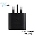 Miniatyrbild 7 av 7: S24 Ultra 25w 45w Original USB C Strömadapter Typ C Reseladdare Väggladdare För Samsung S21 S22 Note 10 Supersnabb Laddare EU black