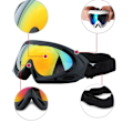 Miniatyrbillede 3 af 4: Professionelle skibriller UV400 beskyttelse snecykel, sort