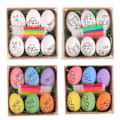 Miniatyrbild 1 av 10: 4 set påskägg DIY handmålade ägg, tecknade kaninägg barn handgjorda handgjorda gåvor