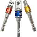 Miniatyrbillede 1 af 5: Stikdåsesæt sekskantet adapter stiknøgle 1/4 3/8 1/2Cr-V 3 stk.