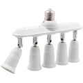 Miniatyrbilde 1 av 5: 5 i 1 E26 / E27 Sokkel Splitter Adapter